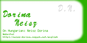 dorina neisz business card